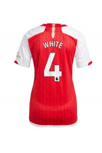 Arsenal Benjamin White #4 Jalkapallovaatteet Naisten Kotipaita 2023-24 Lyhythihainen